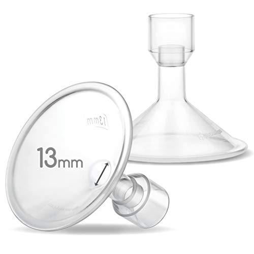 Image of Maymom MyFit 13mm Shields Compatible with Medela Breast Pump- PersonalFit, Freestyle, Harmony, Maxi Connector; Connect to Maymom Widemouth/Narrow Connector, PersonalFit/Freestyle Flex Connector; 2pcs
