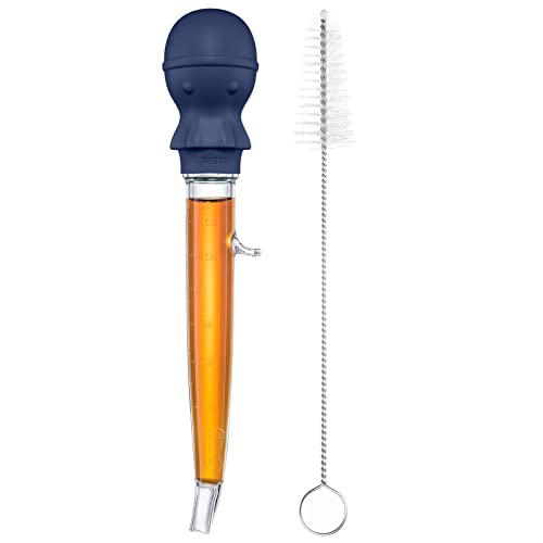 Image of U-Taste Turkey Baster for Cooking, Basting Bulb with Brush, Midnight Blue