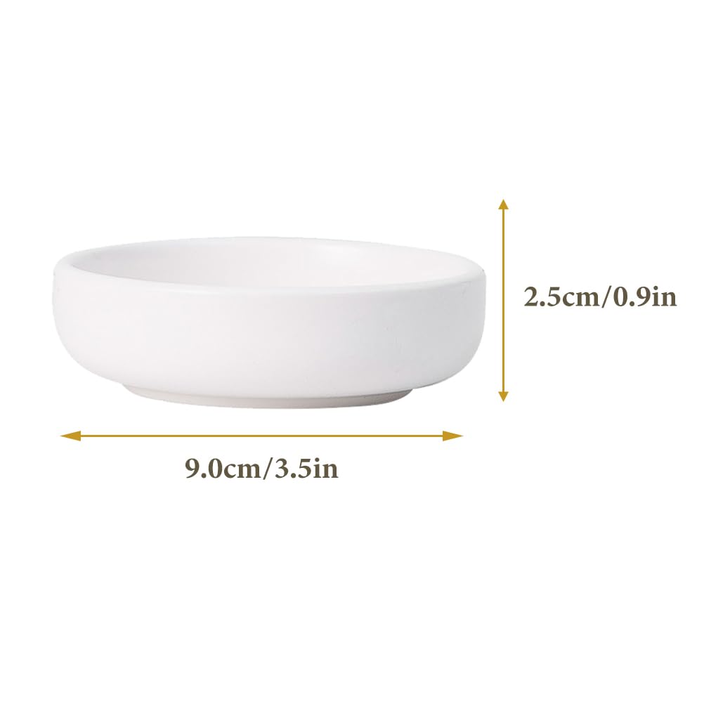 HEMOTON 6 Stück Keramik Saucenschalen Sojasauce Schälchen Kleine Dipschalen Für Öl Essig Zucker Gewürze Früchte Nüsse Süßigkeiten Zuhause Party Catering