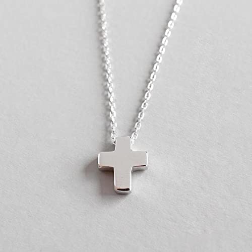 Colliers croix argent sterling 925 pendentif tendance bijoux femmes