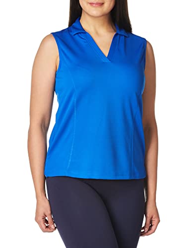 Image of PGA Tour Women's Petite Airflux Sleeveless Polos