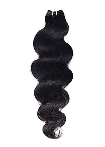 Extiff - Extensiones de textura brasileña Rémy Hair, Grado 8 A - 10" 25 cm - Body Wave - Marca Francesa