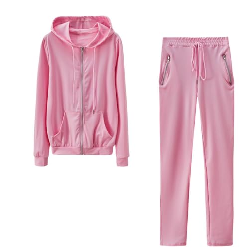 Veste à capuche et pantalon de jogging femme ensemble sport automne hiver