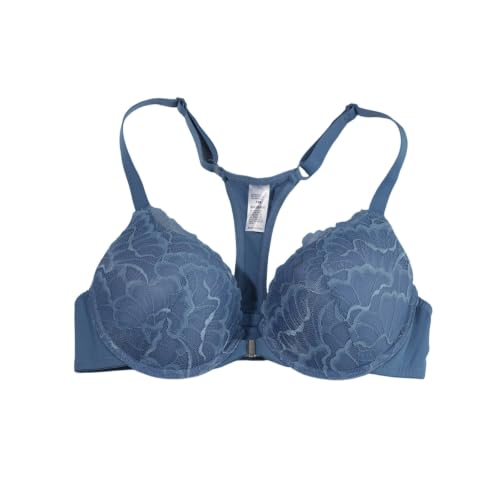 Loinjsnktng Lace Bras for Women Plus Size Push Up Sexy Bra Comfort Padded Underwire Bra Lift Up Full Coverage Everyday Bras Blue - image 4