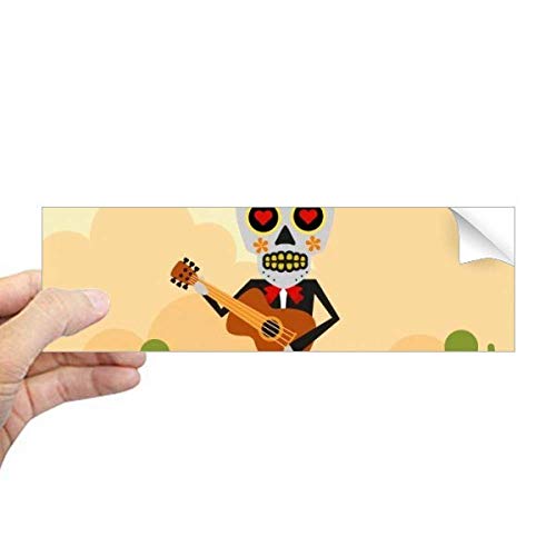 Sticker rectangulaire tête de mort pour fenêtre et vitrage - 2