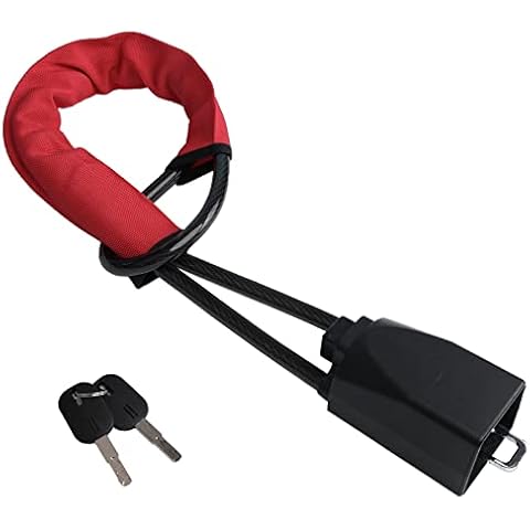 Steering Wheel Lock Seat Belt Lock (Red) Cover