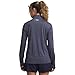Under Armour Women's Velocity Half Zip Twist, (410) Midnight Navy / / Metallic Silver, Small