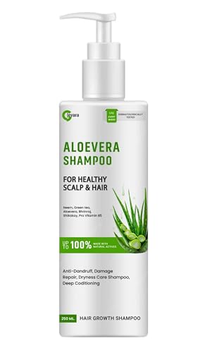 Aloe Vera Shampoo – Natural Nourishing Shampoo For Healthy Scalp & Hair, Scalp Cleansers for Men and Women, For All Hair Types – 250ML
