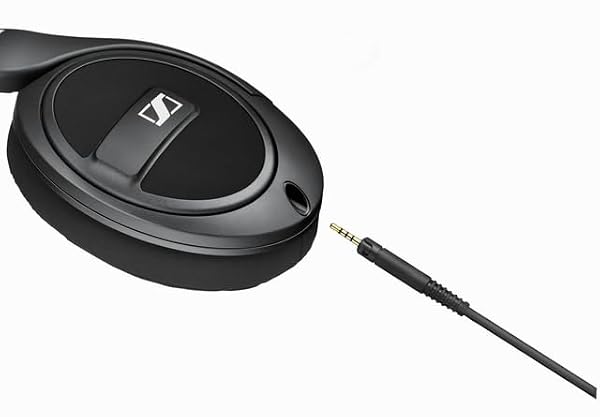 Sennheiser HD 569 - Closed-Back Over-Ear Headphones with Detailed Sound and Detachable Cable, Soft Replaceable earpads Black by Sennheiser - Image 4
