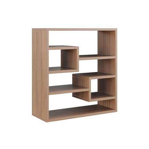 Image of FURNEASER Brian Kitchen Rack Shelf Multipurpose Wooden Wall Mounted Spice Jar Rack Shelves for Kitchen Storage Kitchen Shelf Organizer Kitchen item Containers Hanging Shelves (Exotic Teak)