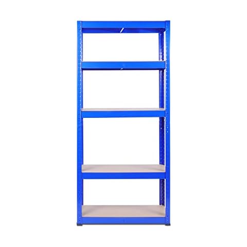 Estantería de metal para cargas pesadas Zevcri, 5 estantes de madera Cover