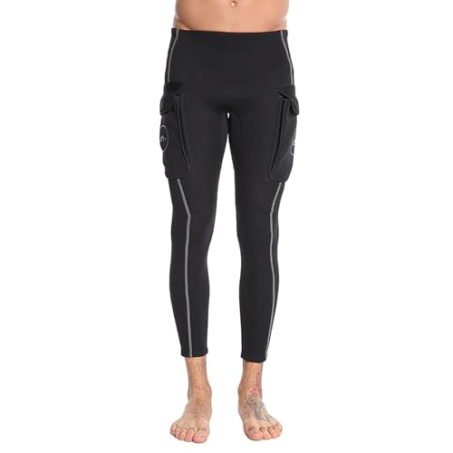 WYYHAA 3MM Wetsuit Pants for Men, Long Neoprene Diving Bottom, Keep Warm for Surfing Kayaking Swimming Scuba,3XL