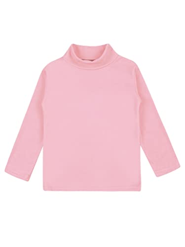 TiaoBug Kids Boys Girls Cotton Turtleneck Warm Shirts Basic Long Sleeves Thermal Underwear Tops3