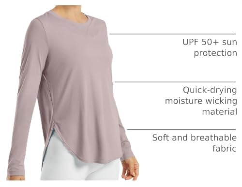 Image of G4Free Lightbreeze Womens UPF 50+ Long Sleeve Workout Tops Quick Dry UV Sun Shirt Running Gym Hiking Yoga Casual Lightweight