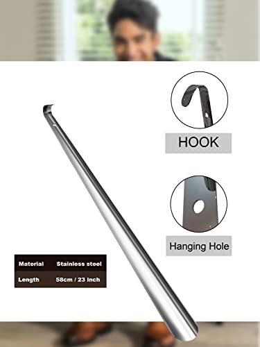 Shoe-Horn-Long-HandleExtra-Long-Shoe-Horn-for-Seniors-Men-Women-Kids23-inch-Heavy-Duty-Stainless-Steel-Shoehorn