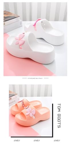 Platform Sandals for Women Trendy Bow Tie Pillow Slipper House Non Slip Recovery Sandals Shower Slipper Soft Summer Beach Shoes4