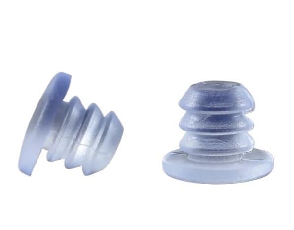 Tapones transparentes para tornillos que evitan el deslizamiento de mesas de vidrio, 50 uds