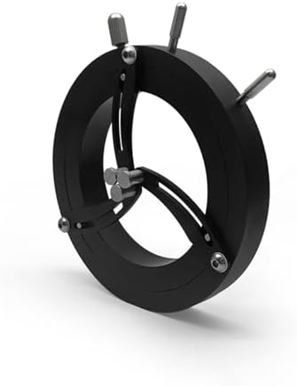 Universal Self-Centering Optical Lens Holder - Adjustable 3-J Round Lens Mount for Coaxial Alignment, Optical Experiments, Lab Equipment (80mm)