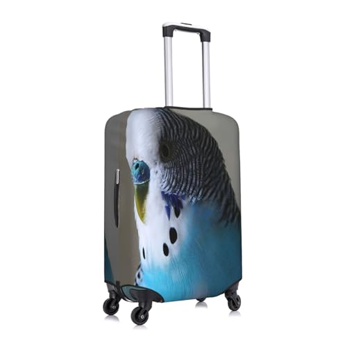 Ornithology Cool Budgie Luggage Cover for Suitcase, Suitcase Cover Protector Fit 18-21 Inch Luggage Travel Accessories, S3