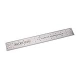 Woodriver Stainless Steel Center Finding Rule 12'