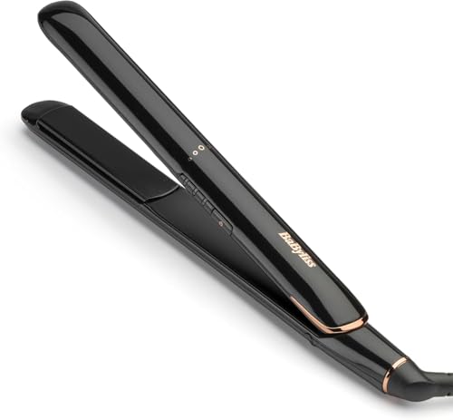 BaByliss Rose Lustre Hair Straighteners Ceramic SmoothGlide Plates for Sleek & FrizzFree Styling 30s Fast HeatUp (180-230C) Straightening & Smoothing Flat Iron Worldwide Use 2515DU