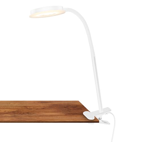 Illuminazione versatile per ogni esigenza: Grazie alla funzione a morsetto, questa lampada si fissa facilmente su tavoli, scaffali o testiere, offrendo luce precisa dove serve con la massima flessibilità