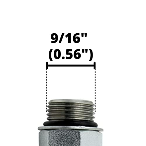 Image of 5 /16 inch JIC Male x #6 SAE /ORB Male Corner /Elbow Hydraulic Adapter Fitting (5-PACK) | 6801-05-06
