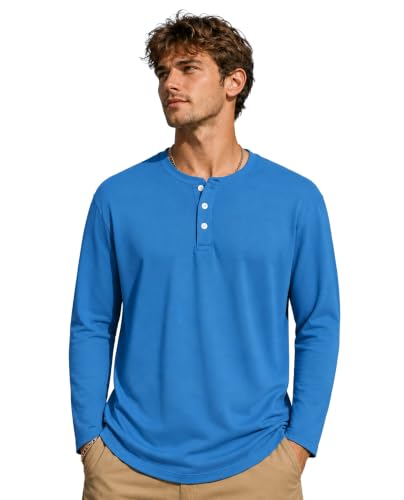 Image of London Hills t Shirt for man | Solid Henley t Shirts for Mens | Casual Wear Tshirt for man | Shirts Men | Tshirt Shirts Men | Full Sleeve t Shirt for Men's | Mens tees | t-Shirts Stylish Everyday Use