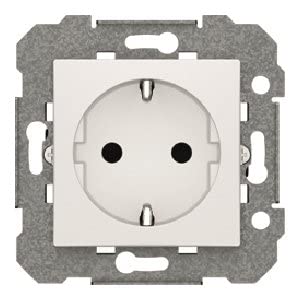 Prise Schuko Avec Vis De Protection Viva En Gris Lave