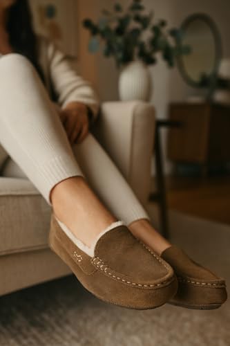 Image of 100% Genuine Leather Womens Slippers Comfortable Warm Slippers for Women