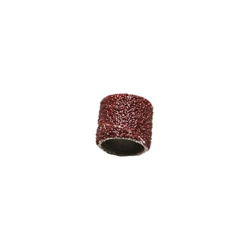 Image of TMAX 100 pc 3 /8 Inch Sand Drum Grit 60 Coarse with 2 pc 1 /8 Inch Mandrel for Dremel Rotary Tools