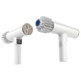 Lavatrice elettrica portatile per scarpe, mini lavatrice portatile, intelligente e automatica, per appartamenti, campeggio, dormitori, viaggi d'affari, università (bianco)