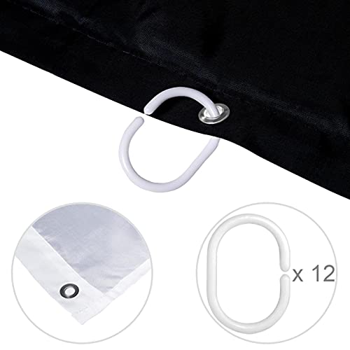 Rideau de douche imperméable nuit d'Halloween pour une salle de bain sèche et décorée