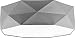 Produktbild Deckenlampe Lampe 52 cm Deckenleuchte 4 x E27 Schlafzimmer weiß schwarz grau Deckenleuchte für Wohnzimmer, Flur, Esszimmer, Schlazimmer 230V Leuchtmittel Metall Stoff (Grau 1566)