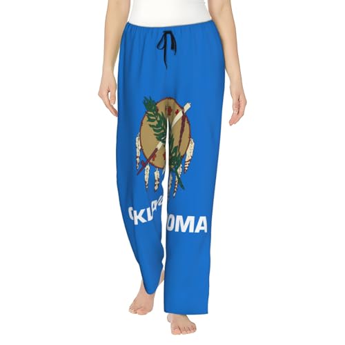Pantalon de pyjama femme respirant en maille ultra douce imprimé Oklahoma EdWal