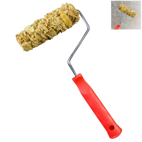 Bancoo Natural Sea Sponge Roller for Wall Texture Painting - Reusable Texturing Tool Creates Intricate Patterns, Decorative Wall Art Roller for PRO & DIY Home Renovation Projects (RSL868)