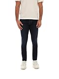 Nick Slim Fit Jeans aus Stretch-Baumwolle, Logo-Knöpfe mit Palladium-Finish, niedriger Bund, Fünf-Taschen-Modell mit gesticktem Logo auf der Brust, Wildleder-Slip, Knopfverschluss, inklusive Halstuch mit Kollektionsdruck, parfümiert mit dem exklusiven Duft Jacob Coh?n. Modellhöhe: 190 cm. Größe getragen: 34. 81% Baumwolle, 211% Lyocell, 6% Elasthan.