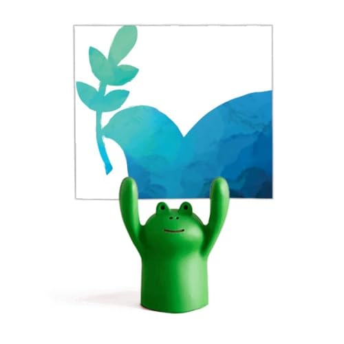 Porte-mémo grenouille bleu pour ne plus oublier vos notes importantes