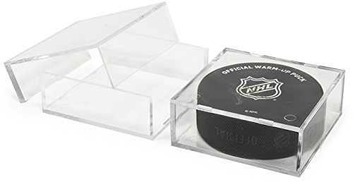 The Original Ballqube Hockey Puck Display (Ten Pack) - Clear Square 2-Piece Hockey Puck Display For That Special Puck, From Vintage To Youth League, Enhance And Expand Your Hockey Puck Collection #TOP3