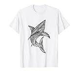 dessin requin tribal Léger, Coupe classique, manche à double couture et ourlet à la base