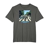 beatles abbey road album cover photo Opera Grafica: PBT-0032 Il Beatles Abbey Road Maglietta