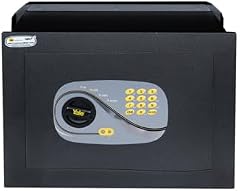 Yale Digitaler Wandtresor Y3260525 Schwarz mit programmierbarem Zahlenschloss, 46x34x24 cm, 37 L, aus legiertem Stahl mit Manganplatte, sicherer Aufbewahrungstresor für Zuhause und Büro