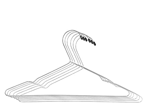 Jogo Cabide Aço Cromado com Cava 6 Unidades - Araminas