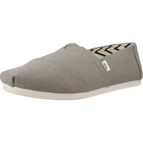 TOMS Men's Alpargata Classic Espadrilles, Heritage Grey Vetiver Canvas, 43 EU