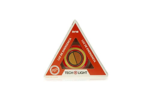 TechLight Luz Homologada DGT de Emergencia para Coche V16 Base Magnética. 2 x 1