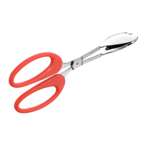 STOBAZA Buffet Serving Tongs Premium Non Stick Multi Functional Stainless Steel Clamp for Barbecue Fruits and Restaurant Use Comfortable to Clean Portable Design