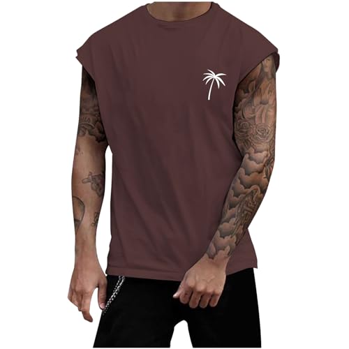 Camiseta Tirantes Hombre Ajustado, Camiseta Informal Holgada sin Mangas para Hombre, cómoda y Deportiva, para Verano