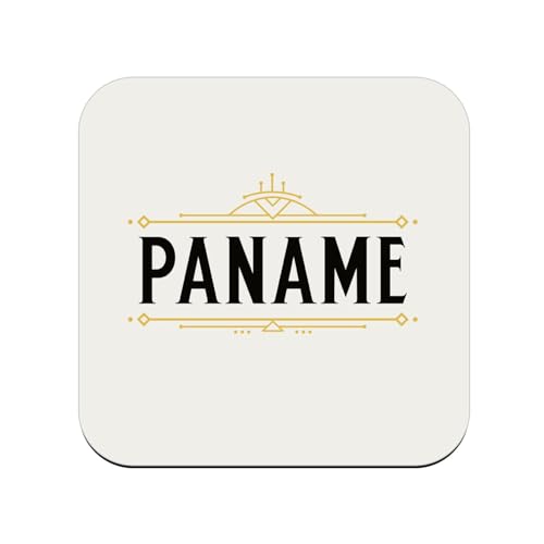 sous Verre en Bois - Paname France Paris Français Fierté - 1 unité (95 x 95 mm)