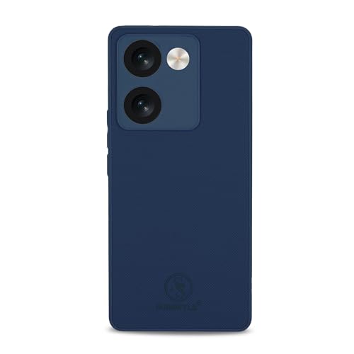 Image of Bintage Polycarbonate Super Frosted Shield Pro Hard Case Full Camera Protectection (PC+TPU) Back Cover Compatible for Vivo V2247 / Vivo Y36 - Royal Blue