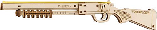 Wooden.city Rubber Band Gun - Judgment Day Rmt-870 - Toy Gun Realistic Model For Kids And Adults - Elastic Band Gun Pistol For Kid - Shotgun Toy - Wooden Gun Model Kit - Wooden Pistol #TOP1
